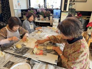 今冬の「かき餅の作り作業」終わる